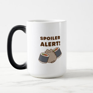 Lustiger Sushi-Katze Spoiler-Alarm-Shirt Verwandlungstasse