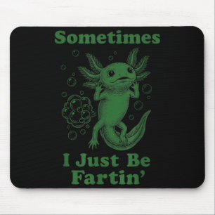 Lustiger süßer Axolotl-Furz furzend ich furze einf Mousepad