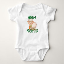 Lustiger süßer Baby Erstes Eid Adha lustiger Baby 