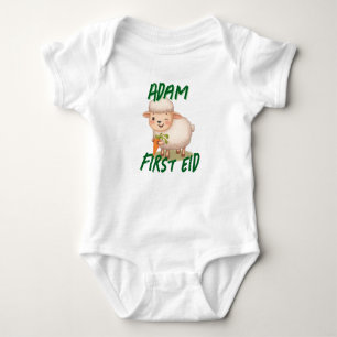 Lustiger süßer Baby Erstes Eid Adha lustiger Baby  Strampler