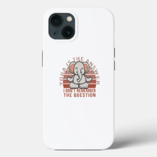 Lustiger süßer Elefant beim Yoga. Lustiges Yoga-De iPhone Hülle