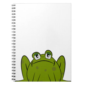 Lustiger süßer Frosch Notizblock