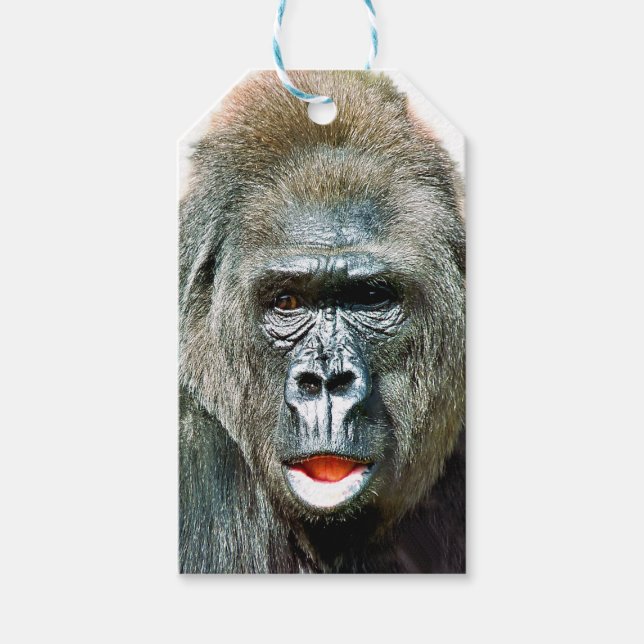 LUSTIGER SÜßER GORILLA GESCHENKANHÄNGER (Vorderseite)