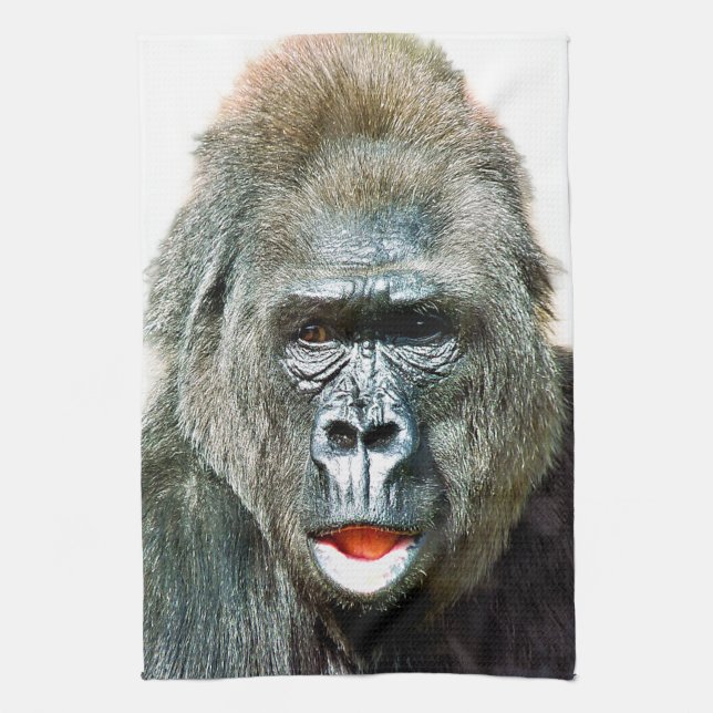 LUSTIGER SÜßER GORILLA GESCHIRRTUCH (Vertikal)
