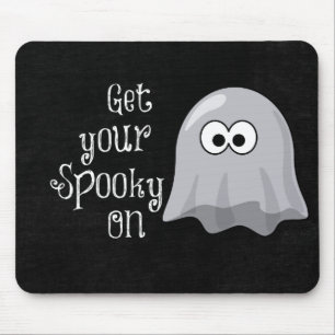 Lustiger, süßer Halloween-Geist; werde spooky Mousepad