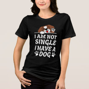 Lustiger süßer Hund Tri-Blend Shirt