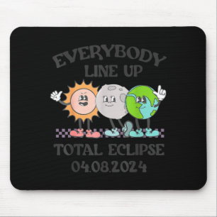 Lustiger süßer Lehrer Sonnenfinsternis 8. April Mousepad