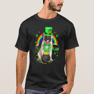 Lustiger Süßer Pug Kobold Kleeblatt St. Patrick's T-Shirt