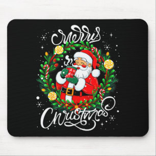Lustiger süßer Weihnachtsmann Frohe Weihnachten Mä Mousepad