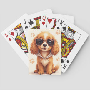Lustiger Sussex Spaniel Kawaii Hund Spielkarten