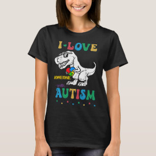 Lustiger T.rex Dino Dinosaurier Ich liebe jemanden T-Shirt