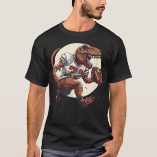 Lustiger T Rex Football Saurus T-Shirt