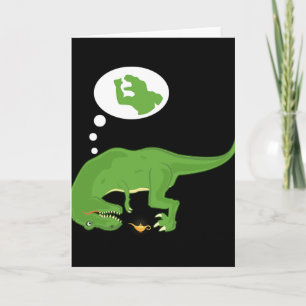 Lustiger T-Rex, Genie Lampe, Kurze Arme, Von Verrü Karte