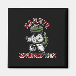 Lustiger T-Rex Karate Dino Martial Arts Kinder  Magnet