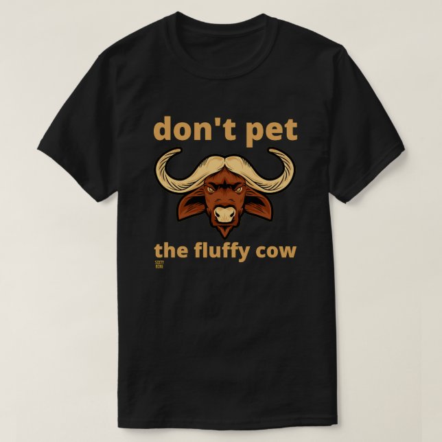 lustiger T - Shirt "FLUFFY COW" (Design vorne)