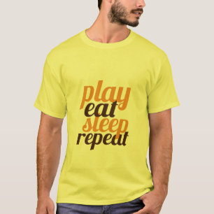 Lustiger T - Shirt für Gamers-Spiel essen
