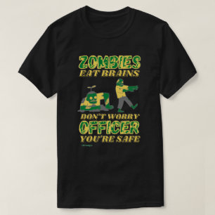 lustiger T - Shirt "ZOMBIES ESSEN BRAINS..."