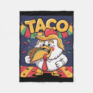 Lustiger Taco Anti Trump Immer Feige Fleecedecke