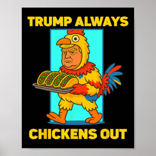 Lustiger Taco Dienstag Trump kneift immer Lustig Poster