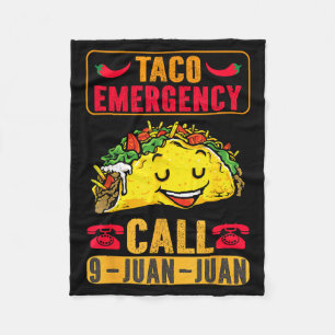 Lustiger Taco Notfall Cinco De Mayo Männer Frauen  Fleecedecke