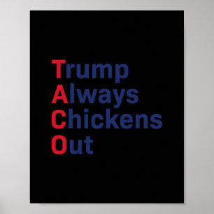 Lustiger Taco Trump kneift immer 1  Poster