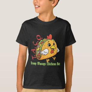 Lustiger Taco Trump kneift immer beim Zoll Meme C T-Shirt