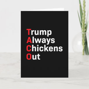 Lustiger Taco Trump kneift immer  Karte