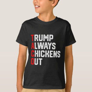 Lustiger Taco Trump kneift immer Taco Trump T-Shirt