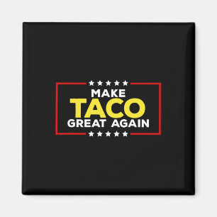 Lustiger Taco Trump kneift immer wieder Machen Sie Magnet