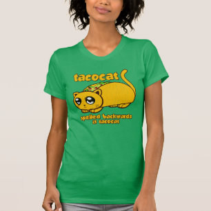 Lustiger Tacocat rückwärts buchstabiert T-Shirt