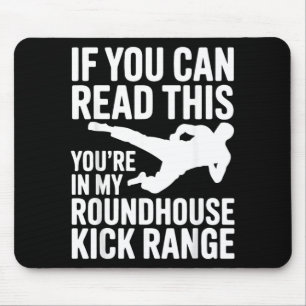 Lustiger Taekwondo-Kampfspruch für Mousepad