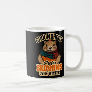 Lustiger Tag des Murmeltiers Murmeltiere bevorzuge Kaffeetasse