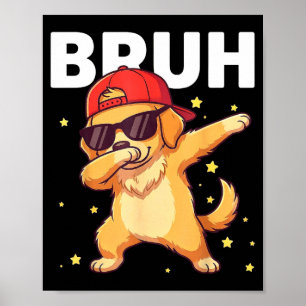 Lustiger tanzender Hund für Kinder, Jungen, Welpen Poster