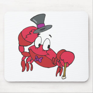 lustiger tanzender Krebs Mousepad
