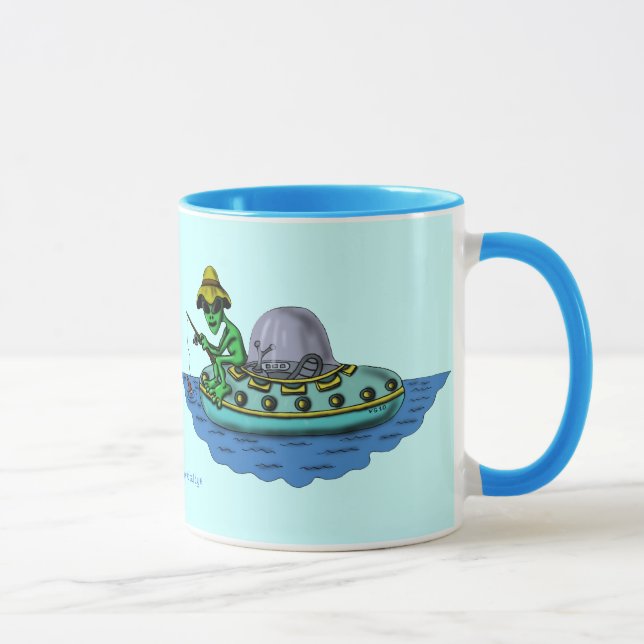 Lustiger Tassenentwurf der alienfischer Tasse (Rechts)
