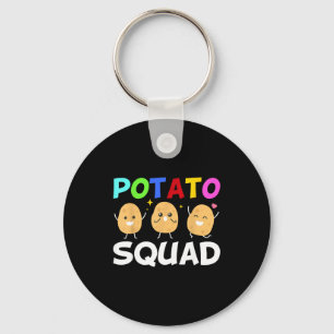 Lustiger Tato Squad Gemüse-Chip-Esser Pommes Frite Schlüsselanhänger