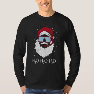 Lustiger Taucher Weihnachtsmann Tauchen H2O H2O H2 T-Shirt