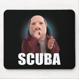 Lustiger Tauchtanz-Meme Schwein Mann Meme Brainrot Mousepad