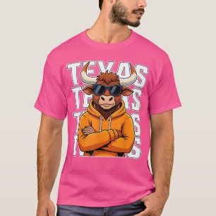 Lustiger Teas Bull Cartoon für Männer Frauen T-Shirt