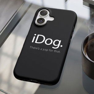 Lustiger Tech-Geek-Hund-Zitat - iDog-Bell-Scherz iPhone Hülle
