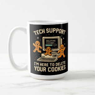Lustiger Tech-Support löscht Cookies  Kaffeetasse