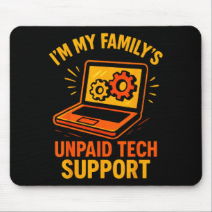 Lustiger Tech-Typ Suprt Computer-Geek Nerd Ingenie Mousepad