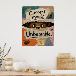 Lustiger Teddybär Poster