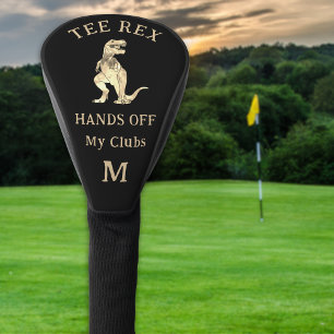 Lustiger Tee Rex Dinosaurier Witz Benutzerdefinier Golf Headcover