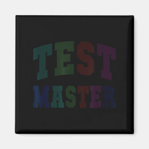 Lustiger Testmeister Testtag Lehrermodus aktiviert Magnet