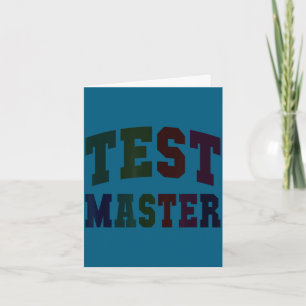 Lustiger Testmeister Testtag Lehrermodus auf elaF Karte