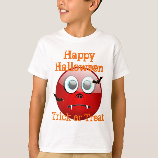 lustiger Teufelsmonster-Trick oder Leckerbissen T-Shirt (Vorderseite)