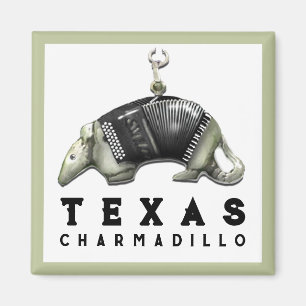 Lustiger Texas-Gürteltier Magnet