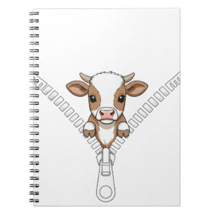 Lustiger Texas-Longhorn-Kalb-Blick Notizblock