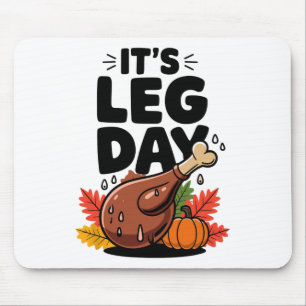 Lustiger Thanksgiving Festlicher Truthahnbein-Tag Mousepad